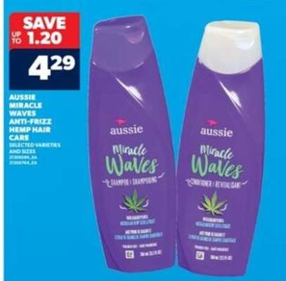 Aussie Miracle Waves Anti-Frizz Hemp Hair Care