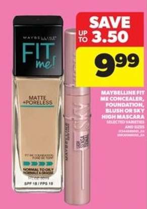 Maybelline Fit Me Products