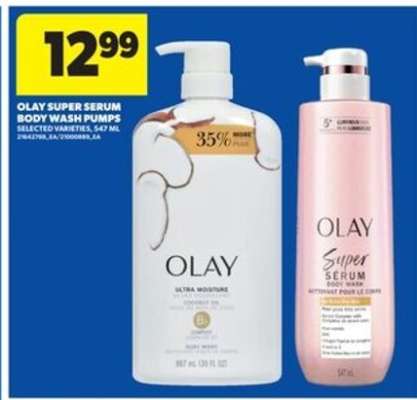Olay Super Serum Body Wash Pumps