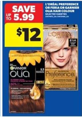L'Oréal Preference or Feria or Garnier Olia Hair Colour