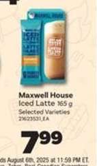 Maxwell House Iced Latte 165 g