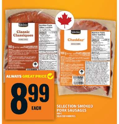 Selection Smoked Pork Sausages