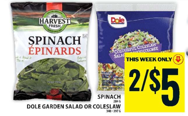 DOLE GARDEN SALAD OR COLESLAW