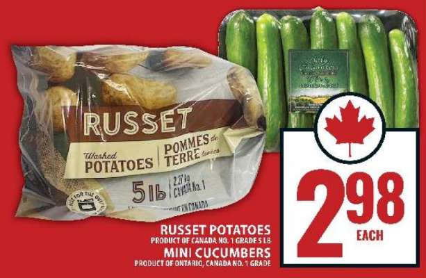 Russet Potatoes & Mini Cucumbers