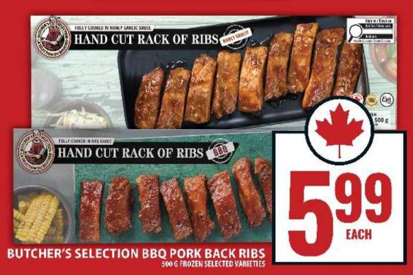Butcher's Selection BBQ Pork Back Ribs