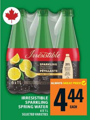 Irresistible Sparkling Spring Water