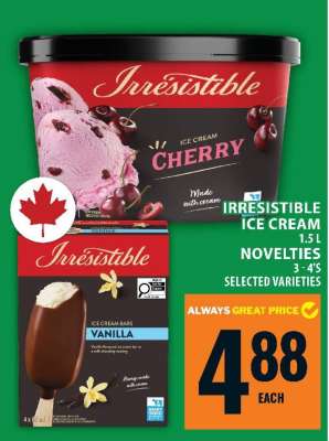Irresistible Ice Cream Novelties