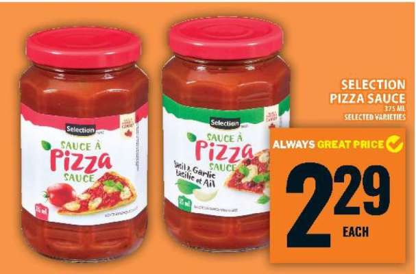 Selection Pizza Sauce