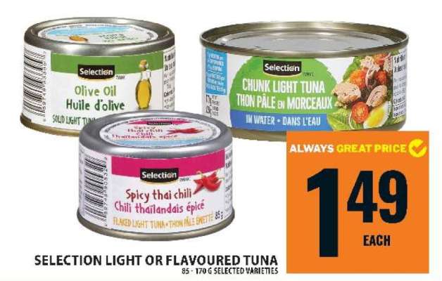 Selection Light or Flavoured Tuna