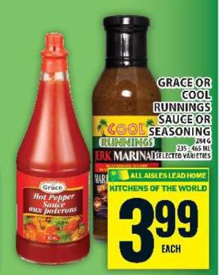 Grace or Cool Runnings Sauce or Seasoning