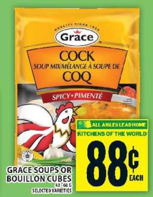 Grace Soups or Bouillon Cubes