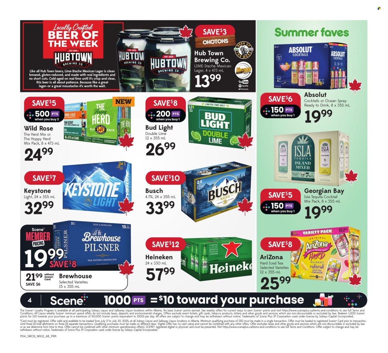 Sobeys Liquor flyer - July 17, 2025 - July 23, 2025. Page 4