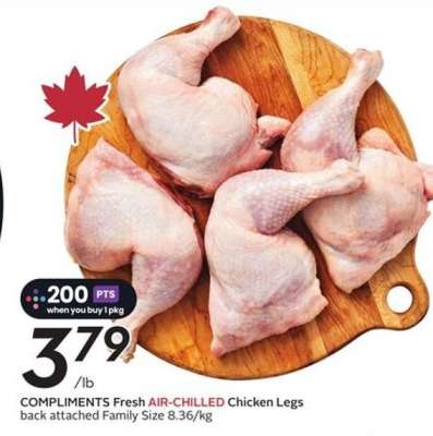 COMPLIMENTS Fresh AIR-CHILLED Chicken Legs