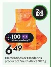 Clementines or Mandarins