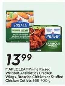 MAPLE LEAF Prime Raised Without Antibiotics Chicken