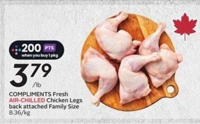COMPLIMENTS Fresh AIR-CHILLED Chicken Legs