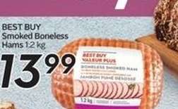 BEST BUY Smoked Boneless Hams 1.2 kg