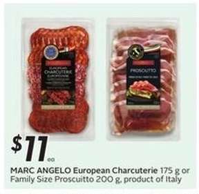 MARC ANGELO European Charcuterie or Family Size Prosciutto