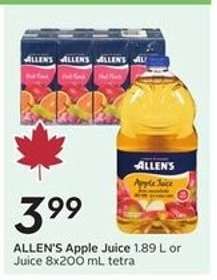 ALLEN’S APPLE JUICE