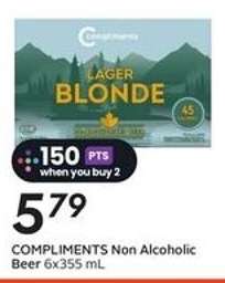 COMPLIMENTS Non-Alcoholic Beer 6x355 mL