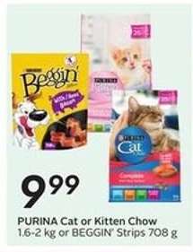 PURINA Cat or Kitten Chow or BEGGIN' Strips