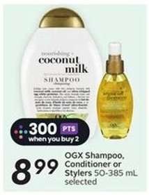 OGX Shampoo, Conditioner or Stylers