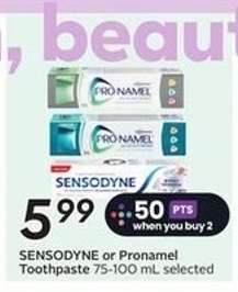 Sensodyne or Pronamel Toothpaste
