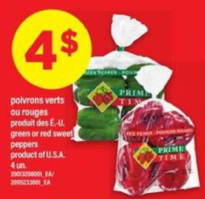 POIVRONS VERTS OU ROUGES