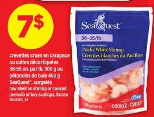 Seaquest Pacific White Shrimp