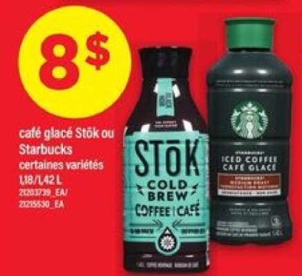café glacé Stōk ou Starbucks