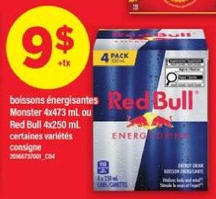Red Bull ou Monster