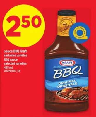 sauce BBQ Kraft