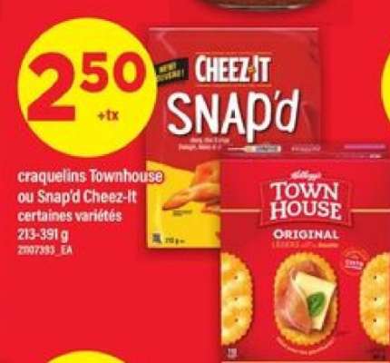 Craquelins Townhouse ou Snap'd Cheez-It