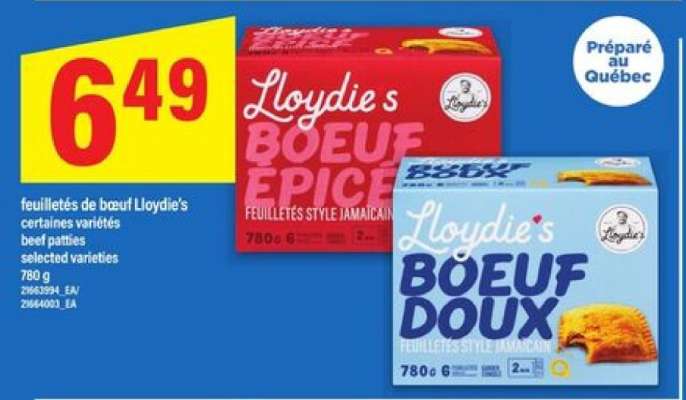 feuilletés de bœuf Lloydie's