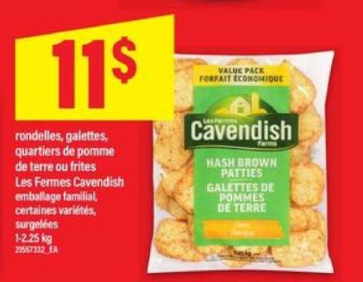 Les Fermes Cavendish Hash Brown Patties