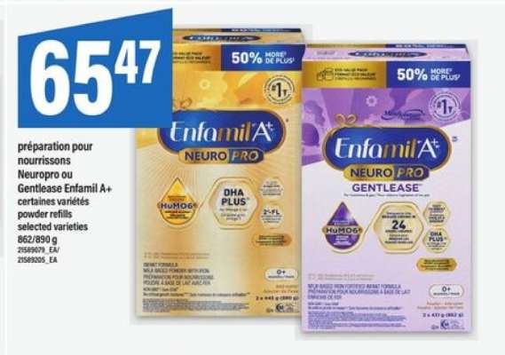 Enfamil A+ NeuroPro or Gentlease