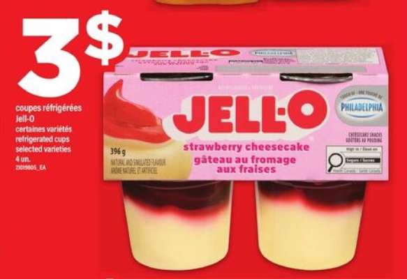 Jell-O Strawberry Cheesecake