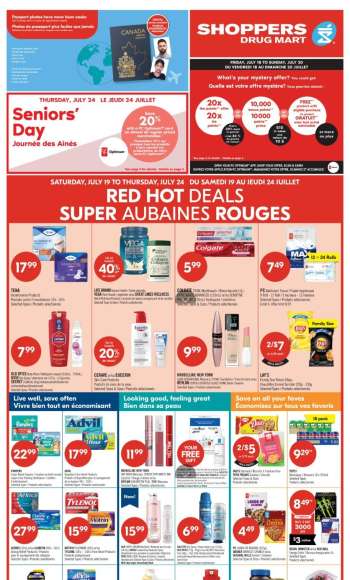 Shoppers Drug Mart Flyer - July 19, 2025 - July 24, 2025.