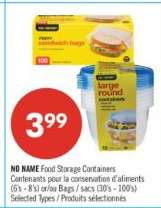 NO NAME FOOD STORAGE CONTAINERS