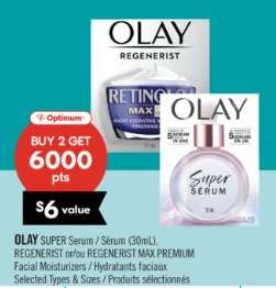 OLAY SUPER Serum / Sérum (30mL), REGENERIST or/or REGENERIST MAX PREMIUM