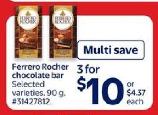 FERRERO ROCHER CHOCOLATE BAR