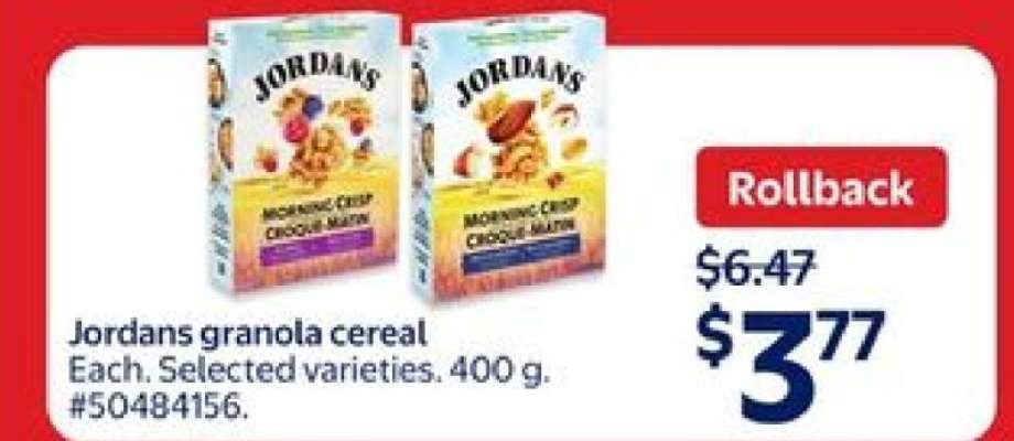 Jordans granola cereal