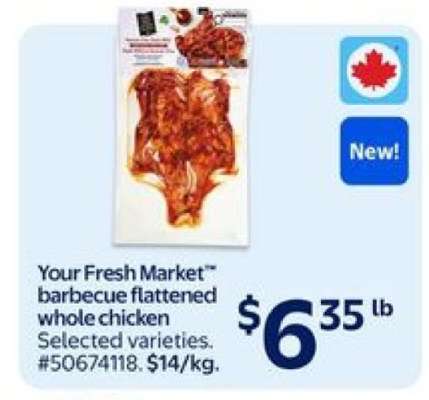 Your Fresh Market™ Barbecue Flattened Whole Chicken
