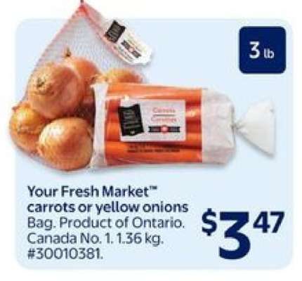 Your Fresh Market™ Carrots or Yellow Onions