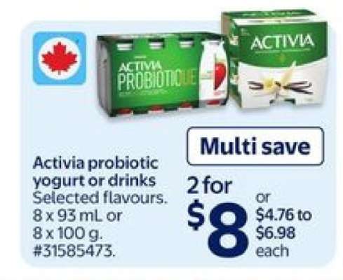Activia Probiotic Yogurt or Drinks