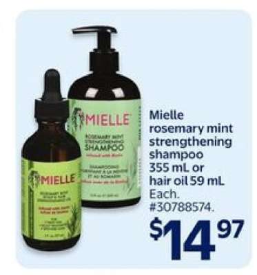 Mielle rosemary mint strengthening shampoo or hair oil