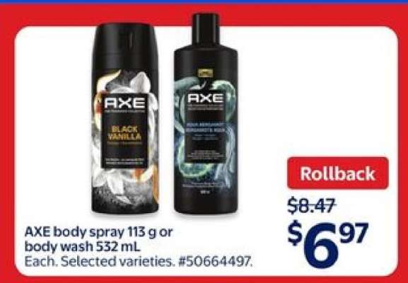 AXE Body Spray 113 g or Body Wash 532 mL