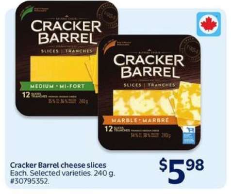 Cracker Barrel Cheese Slices