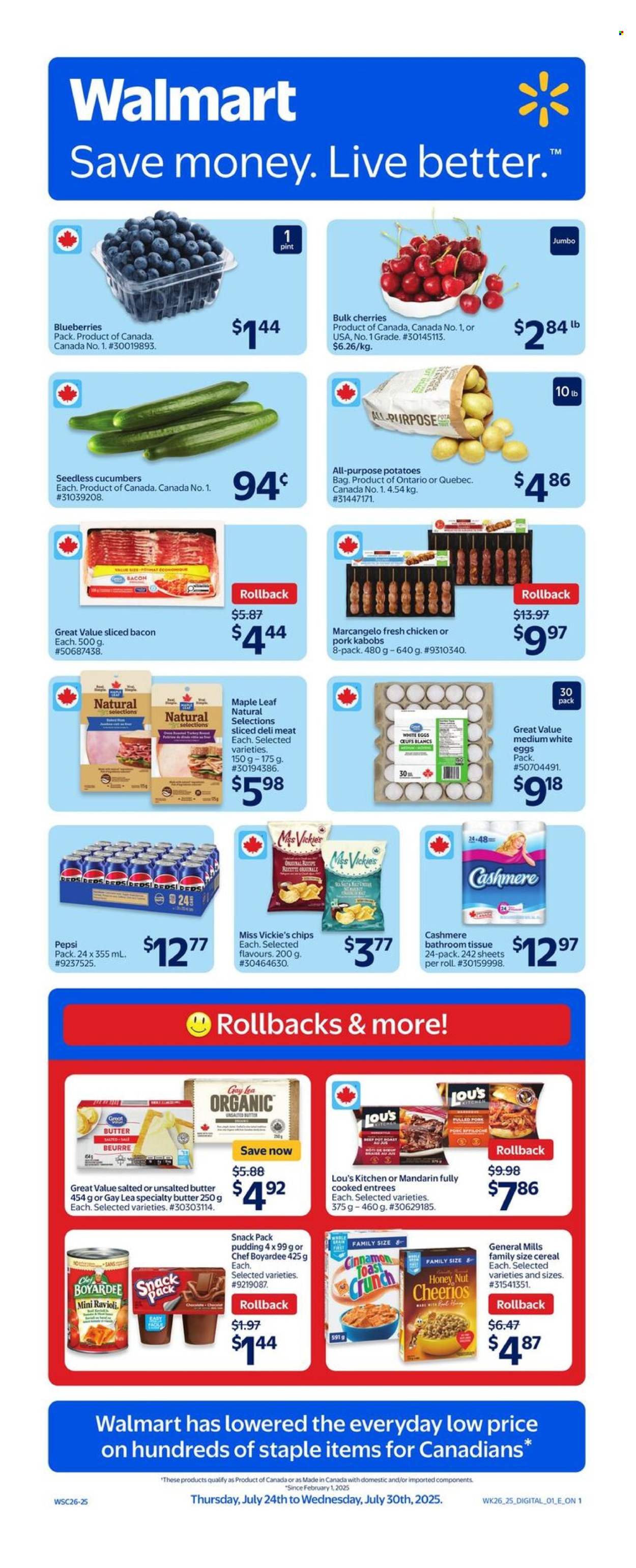 Walmart flyer - July 24, 2025 - July 30, 2025. Page 1