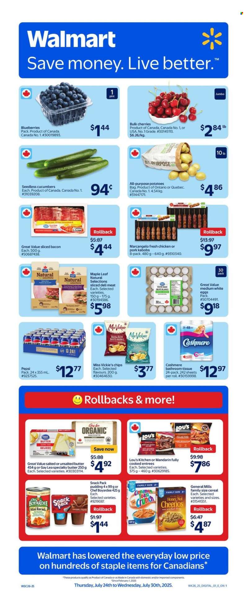 Walmart Flyer - July 24, 2025 - July 30, 2025.